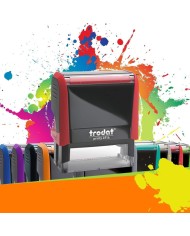Tampon encreur Trodat Printy 4914, Cachet automatique personnalisable 64x26mm pour 6 à 7 lignes de texte.