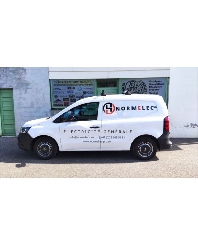 Lettrage adhésif  personnalisé - lettres découpées autocollante pour camion et vitrine