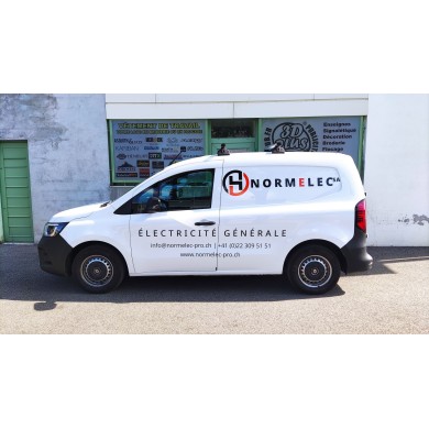 Lettrage adhésif  personnalisé - lettres découpées autocollante pour camion et vitrine