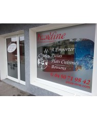 Lettrage adhésif personnalisé opaque brillant polymère permanent