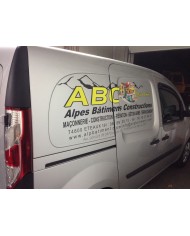 Lettrage adhésif personnalisé opaque brillant polymère permanent