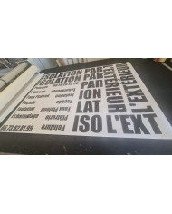 Lettrage adhésif personnalisé opaque brillant polymère permanent