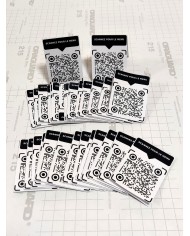 Sticker Vinyle blanc monomère personnalisé imprimée et découpé au forme